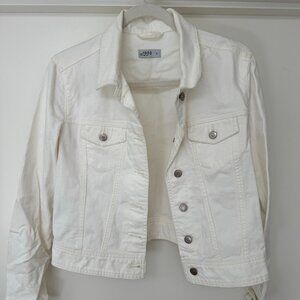 GAP White Denim Jacket, Size Small